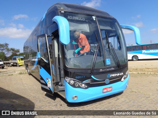 Empresa de Ônibus Nossa Senhora da Penha 52011 na cidade de Vitória da Conquista, Bahia, Brasil, por Leonardo Guedes de Sá. ID da foto: 8637476.