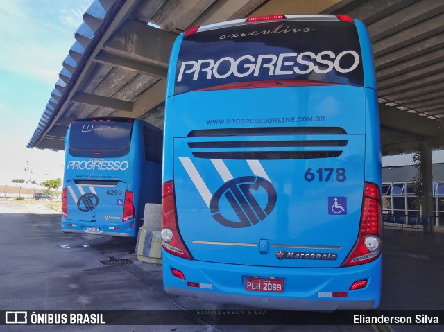 Auto Viação Progresso 6178 na cidade de Natal, Rio Grande do Norte, Brasil, por Elianderson Silva. ID da foto: 8637164.