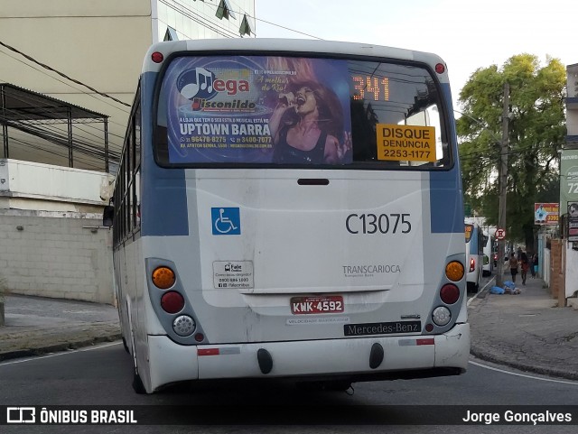 Transportes Barra C13075 na cidade de Rio de Janeiro, Rio de Janeiro, Brasil, por Jorge Gonçalves. Número da foto: #8638467.