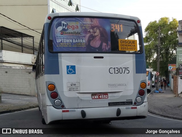 Transportes Barra C13075 na cidade de Rio de Janeiro, Rio de Janeiro, Brasil, por Jorge Gonçalves. ID da foto: 8638467.