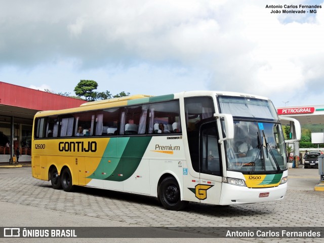 Empresa Gontijo de Transportes 12600 na cidade de João Monlevade, Minas Gerais, Brasil, por Antonio Carlos Fernandes. ID da foto: 8637713.