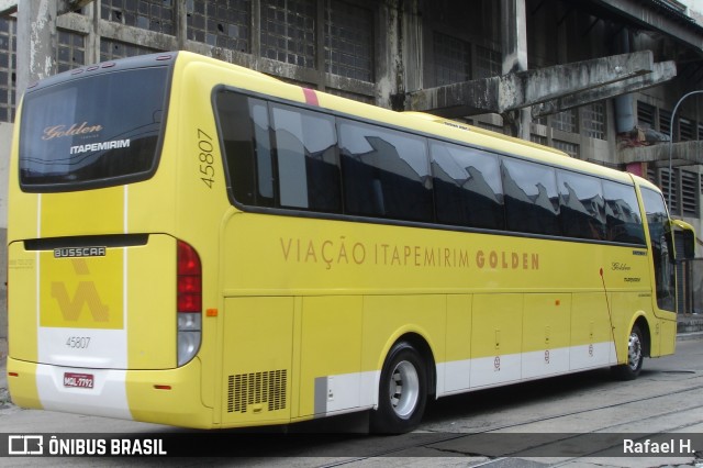 Viação Itapemirim 45807 na cidade de Rio de Janeiro, Rio de Janeiro, Brasil, por Rafael H.. Número da foto: #8638426.