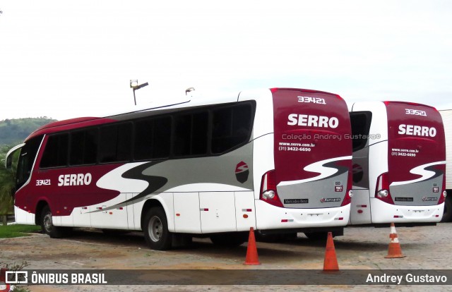 Viação Serro 33421 na cidade de Ribeirão Vermelho, Minas Gerais, Brasil, por Andrey Gustavo. ID da foto: 8637398.