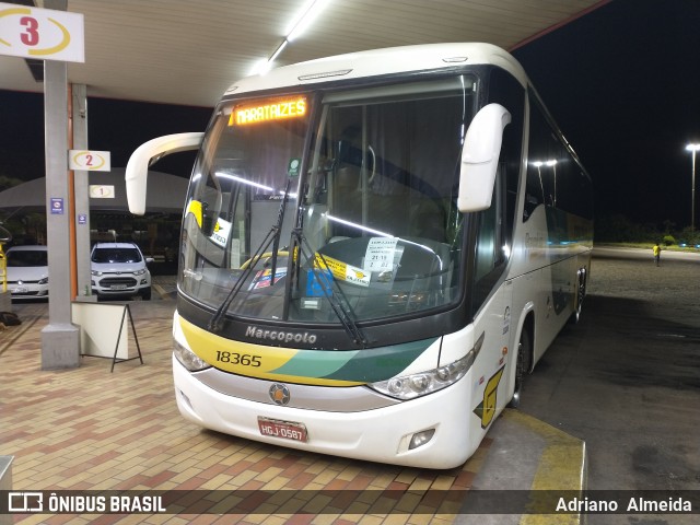 Empresa Gontijo de Transportes 18365 na cidade de João Monlevade, Minas Gerais, Brasil, por Adriano  Almeida. Número da foto: #8638596.