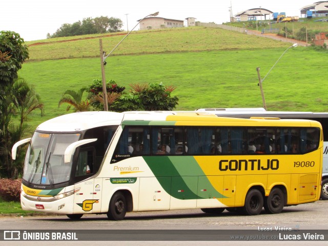 Empresa Gontijo de Transportes 19080 na cidade de João Monlevade, Minas Gerais, Brasil, por Lucas Vieira. Número da foto: #8637723.