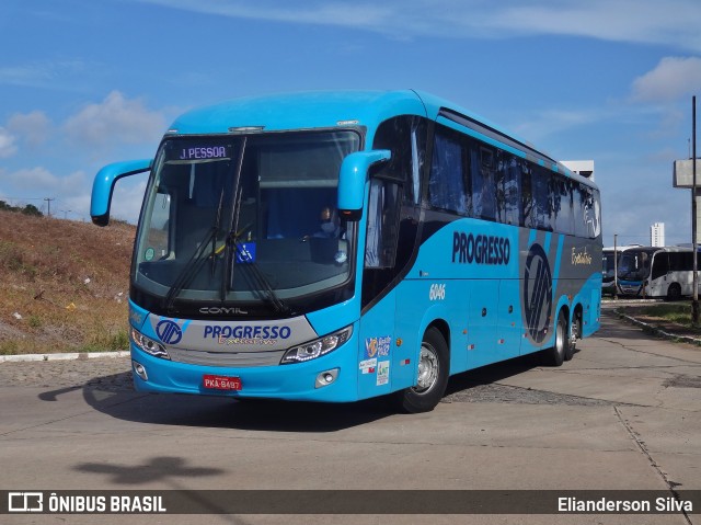 Auto Viação Progresso 6046 na cidade de Natal, Rio Grande do Norte, Brasil, por Elianderson Silva. ID da foto: 8637181.