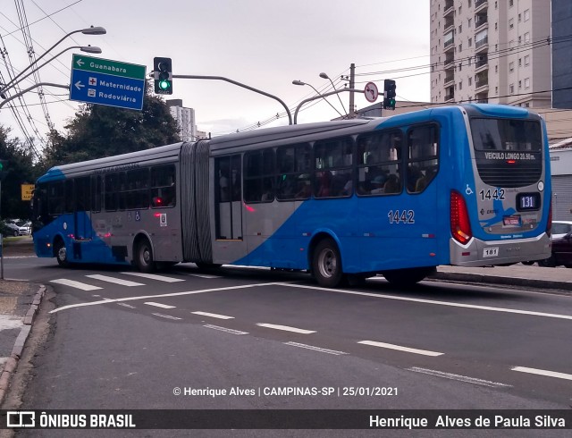 VB Transportes e Turismo 1442 na cidade de Campinas, São Paulo, Brasil, por Henrique Alves de Paula Silva. Número da foto: #8638862.