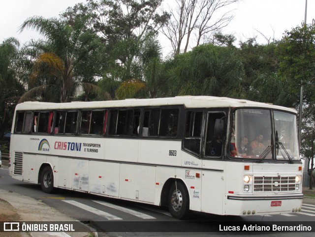 Cristoni Transportes e Turismo 8603 na cidade de São Paulo, São Paulo, Brasil, por Lucas Adriano Bernardino. ID da foto: 8638907.