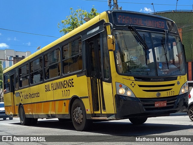 Viação Sul Fluminense 1177 na cidade de Volta Redonda, Rio de Janeiro, Brasil, por Matheus Martins da Silva. ID da foto: 8693564.