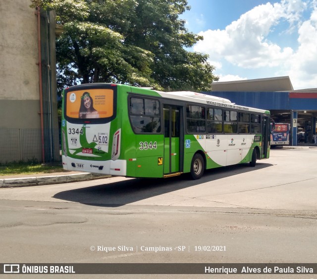 VB Transportes e Turismo 3344 na cidade de Campinas, São Paulo, Brasil, por Henrique Alves de Paula Silva. Número da foto: #8693841.