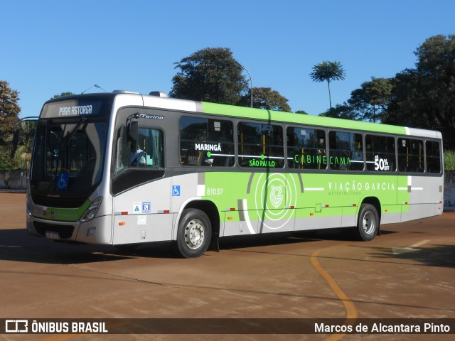 Viação Garcia 81037 na cidade de Maringá, Paraná, Brasil, por Marcos de Alcantara Pinto. Número da foto: #8695246.