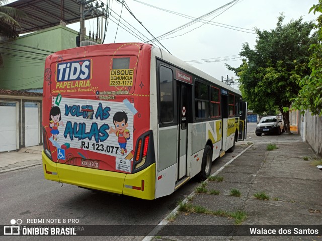 Viação Nilopolitana RJ 123.077 na cidade de Nova Iguaçu, Rio de Janeiro, Brasil, por Walace dos Santos. ID da foto: 8693897.