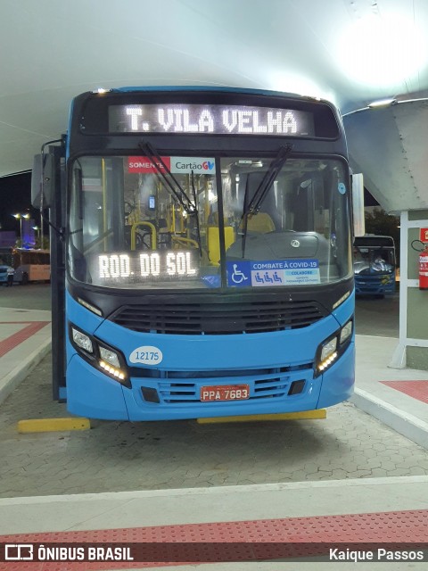 Viação Praia Sol 12175 na cidade de Vila Velha, Espírito Santo, Brasil, por Kaique Passos. Número da foto: #8695541.