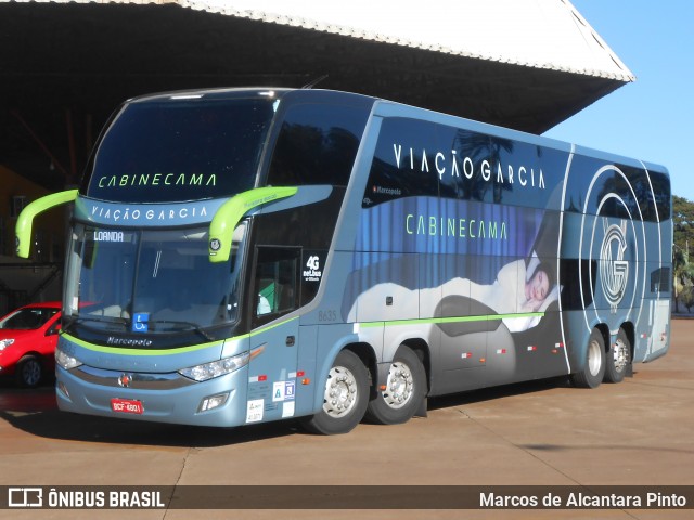 Viação Garcia 8635 na cidade de Maringá, Paraná, Brasil, por Marcos de Alcantara Pinto. ID da foto: 8694958.