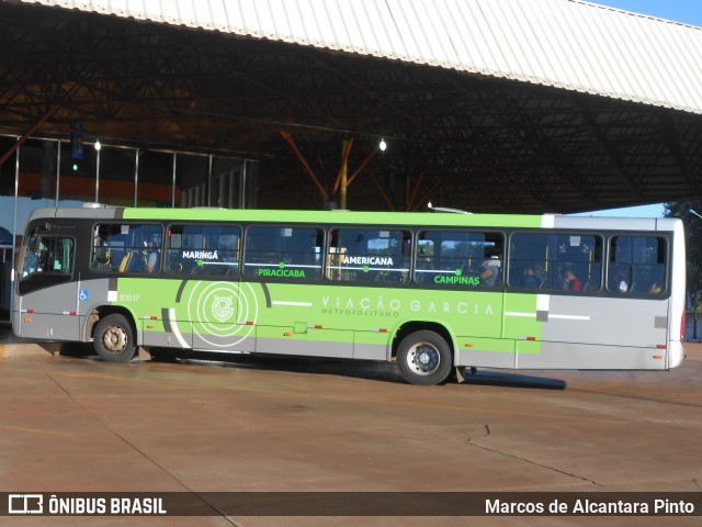 Viação Garcia 81017 na cidade de Maringá, Paraná, Brasil, por Marcos de Alcantara Pinto. ID da foto: 8694779.