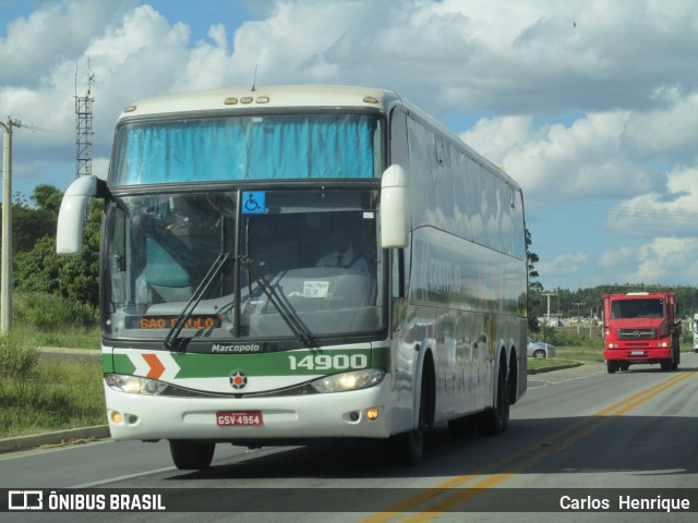 Empresa Gontijo de Transportes 14900 na cidade de Vitória da Conquista, Bahia, Brasil, por Carlos  Henrique. Número da foto: #8694404.