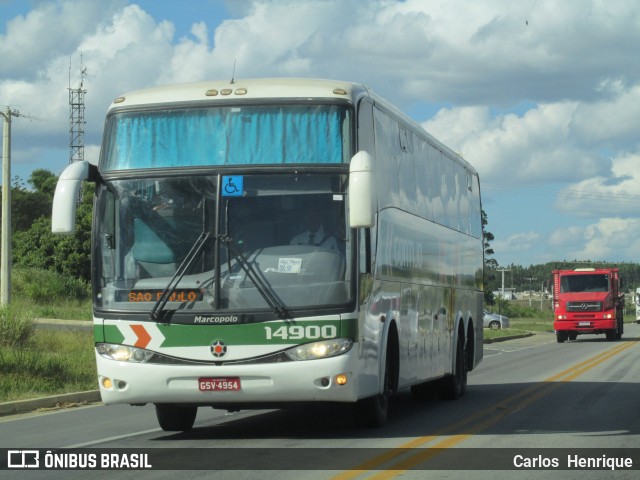 Empresa Gontijo de Transportes 14900 na cidade de Vitória da Conquista, Bahia, Brasil, por Carlos  Henrique. ID da foto: 8694404.