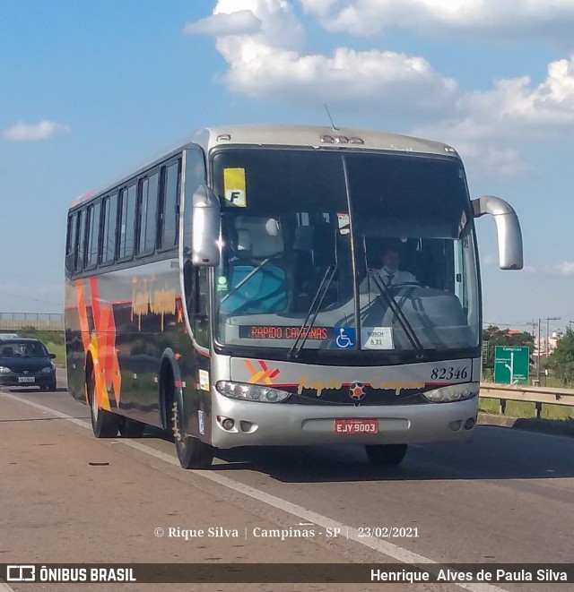 Rápido Campinas 82346 na cidade de Campinas, São Paulo, Brasil, por Henrique Alves de Paula Silva. Número da foto: #8693814.