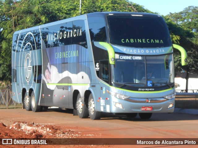 Viação Garcia 8635 na cidade de Maringá, Paraná, Brasil, por Marcos de Alcantara Pinto. ID da foto: 8694625.