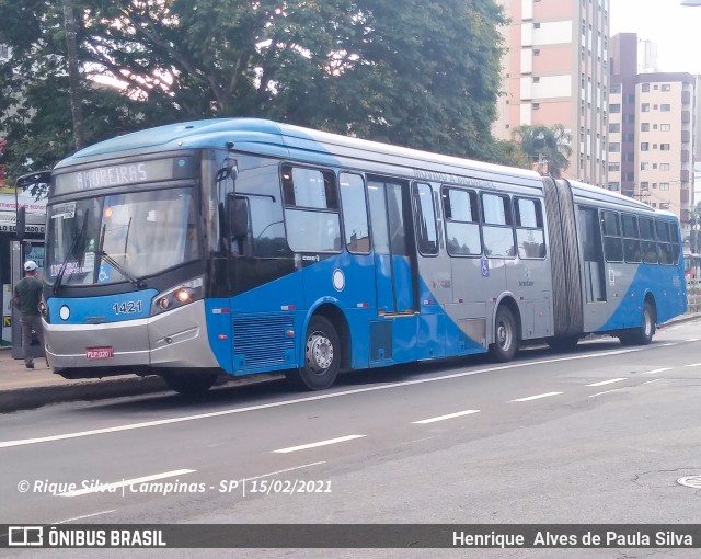 VB Transportes e Turismo 1421 na cidade de Campinas, São Paulo, Brasil, por Henrique Alves de Paula Silva. Número da foto: #8695886.