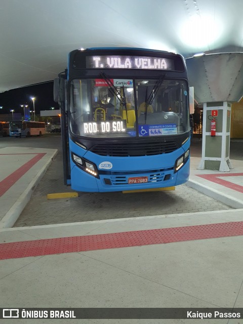 Viação Praia Sol 12175 na cidade de Vila Velha, Espírito Santo, Brasil, por Kaique Passos. ID da foto: 8695547.