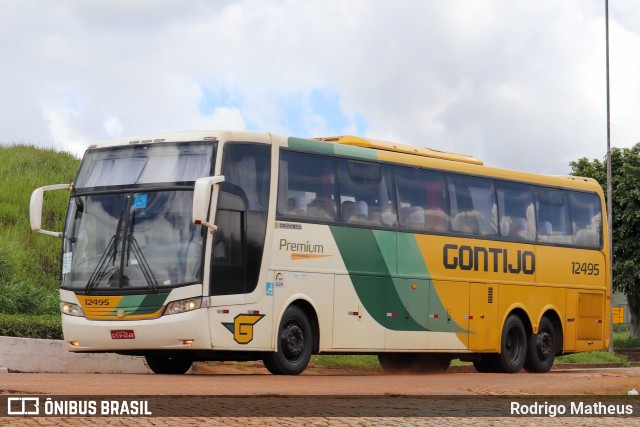 Empresa Gontijo de Transportes 12495 na cidade de João Monlevade, Minas Gerais, Brasil, por Rodrigo Matheus. Número da foto: #8696024.