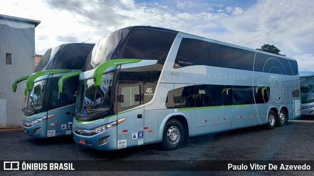 Viação Garcia 8663 na cidade de Ribeirão Preto, São Paulo, Brasil, por Paulo Vitor De Azevedo. Número da foto: #8693624.