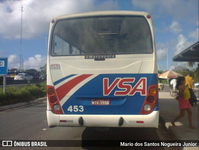 VSA - Viação Sol de Abrantes 453 na cidade de Simões Filho, Bahia, Brasil, por Mario dos Santos Nogueira Junior. ID da foto: 8693957.