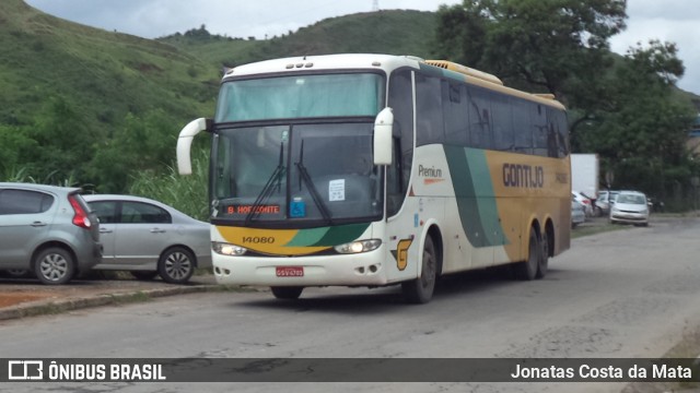 Empresa Gontijo de Transportes 14080 na cidade de Coronel Fabriciano, Minas Gerais, Brasil, por Jonatas Costa da Mata. ID da foto: 8694500.