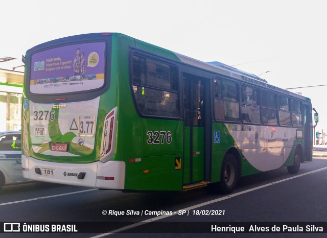 VB Transportes e Turismo 3276 na cidade de Campinas, São Paulo, Brasil, por Henrique Alves de Paula Silva. ID da foto: 8693839.