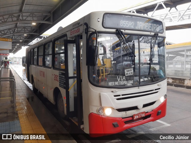 BTM - Bahia Transportes Metropolitanos 281 na cidade de Salvador, Bahia, Brasil, por Cecílio Júnior. Número da foto: #8694328.
