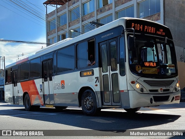 Viação Cidade do Aço RJ 174.155 na cidade de Volta Redonda, Rio de Janeiro, Brasil, por Matheus Martins da Silva. ID da foto: 8693546.