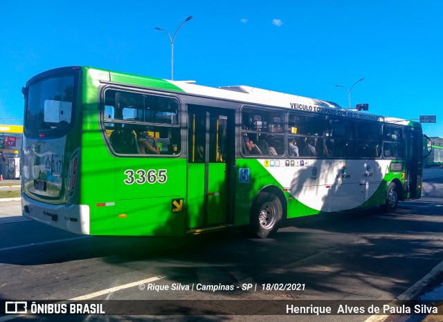 VB Transportes e Turismo 3365 na cidade de Campinas, São Paulo, Brasil, por Henrique Alves de Paula Silva. Número da foto: #8693838.