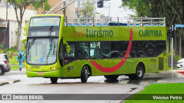 Transporte Coletivo Glória BT006 na cidade de Curitiba, Paraná, Brasil, por Vinicius Petris. Número da foto: #8694736.