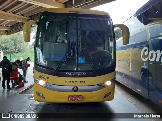 Viação Itapemirim 60079 na cidade de Ribeirão Preto, São Paulo, Brasil, por Marcelo Horta. Número da foto: #8721839.