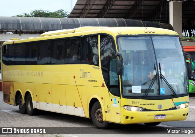 Viação Itapemirim 8649 na cidade de Imperatriz, Maranhão, Brasil, por Victor Hugo. Número da foto: #8722410.