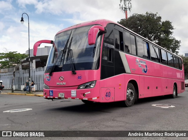 TRACOPA - Transportes Costarricenses Panameños 40 na cidade de San José, San José, Costa Rica, por Andrés Martínez Rodríguez. ID da foto: 8720328.