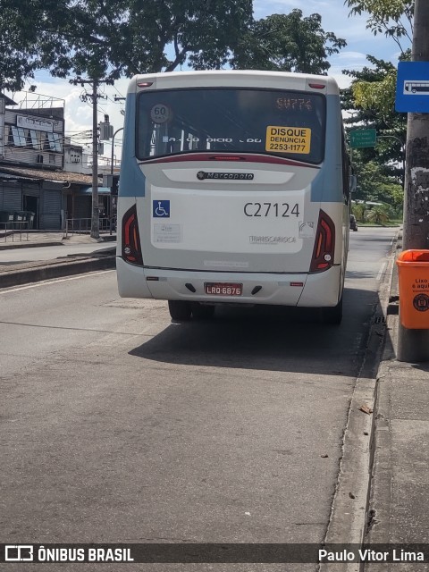 Caprichosa Auto Ônibus C27124 na cidade de Rio de Janeiro, Rio de Janeiro, Brasil, por Paulo Vitor Lima. Número da foto: #8722388.