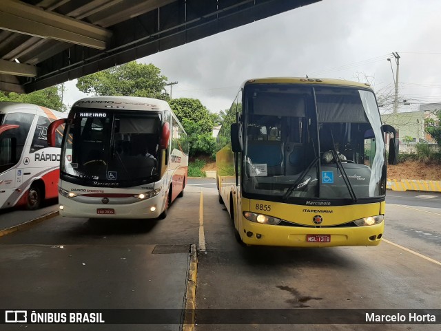 Viação Itapemirim 8855 na cidade de Ribeirão Preto, São Paulo, Brasil, por Marcelo Horta. Número da foto: #8721916.