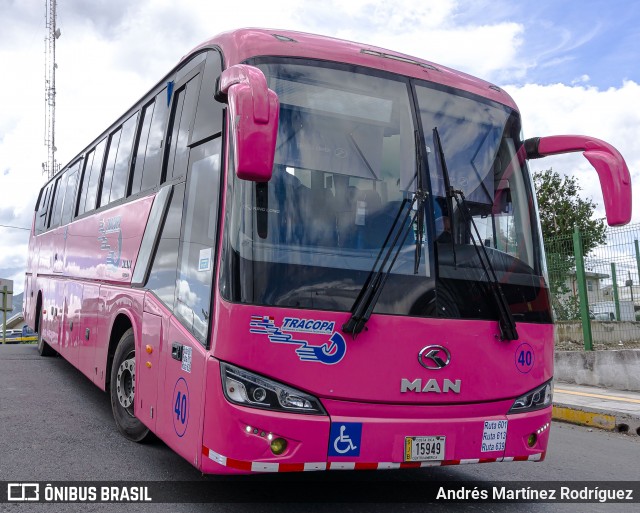 TRACOPA - Transportes Costarricenses Panameños 40 na cidade de San José, San José, Costa Rica, por Andrés Martínez Rodríguez. ID da foto: 8720336.