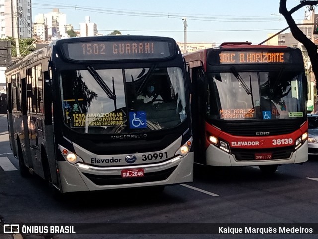 Viação Zurick 30991 na cidade de Belo Horizonte, Minas Gerais, Brasil, por Kaique Marquês Medeiros . Número da foto: #8721292.