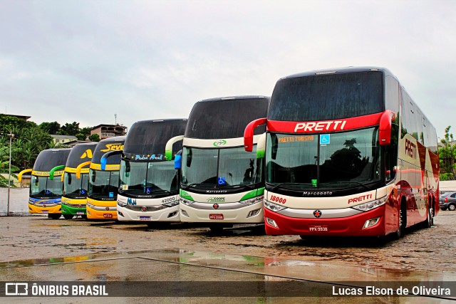 Viação Pretti 18000 na cidade de Vila Velha, Espírito Santo, Brasil, por Lucas Elson de Oliveira. Número da foto: #8720672.