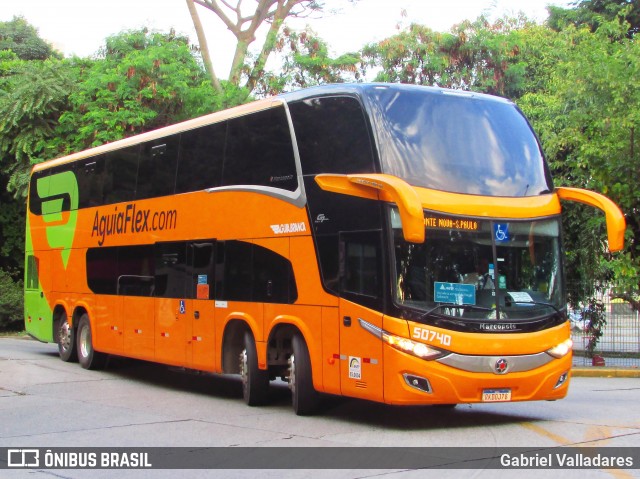 Viação Águia Branca 50740 na cidade de São Paulo, São Paulo, Brasil, por Gabriel Valladares. Número da foto: #8723312.
