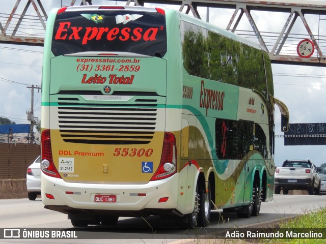 Expressa Turismo 55300 na cidade de Belo Horizonte, Minas Gerais, Brasil, por Adão Raimundo Marcelino. ID da foto: 8723325.