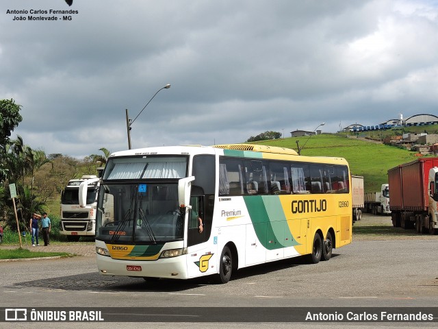 Empresa Gontijo de Transportes 12860 na cidade de João Monlevade, Minas Gerais, Brasil, por Antonio Carlos Fernandes. Número da foto: #8722972.