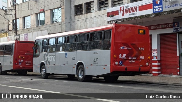 TUSMIL - Transporte Urbano São Miguel 555 na cidade de Juiz de Fora, Minas Gerais, Brasil, por Luiz Carlos Rosa. Número da foto: #8722751.