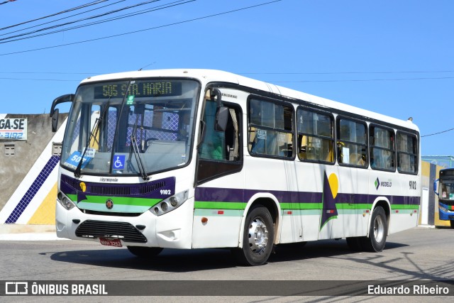 Viação Modelo 9102 na cidade de Aracaju, Sergipe, Brasil, por Eduardo Ribeiro. ID da foto: 8725076.