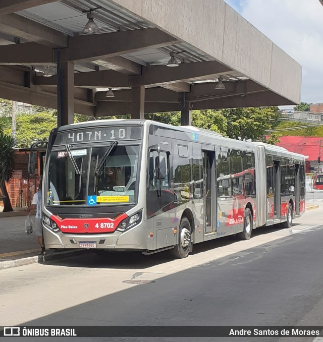 Express Transportes Urbanos Ltda 4 8702 na cidade de São Paulo, São Paulo, Brasil, por Andre Santos de Moraes. Número da foto: #8726205.