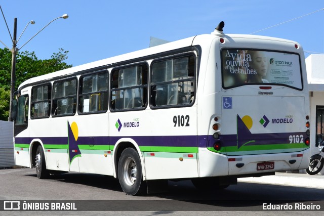 Viação Modelo 9102 na cidade de Aracaju, Sergipe, Brasil, por Eduardo Ribeiro. ID da foto: 8725078.