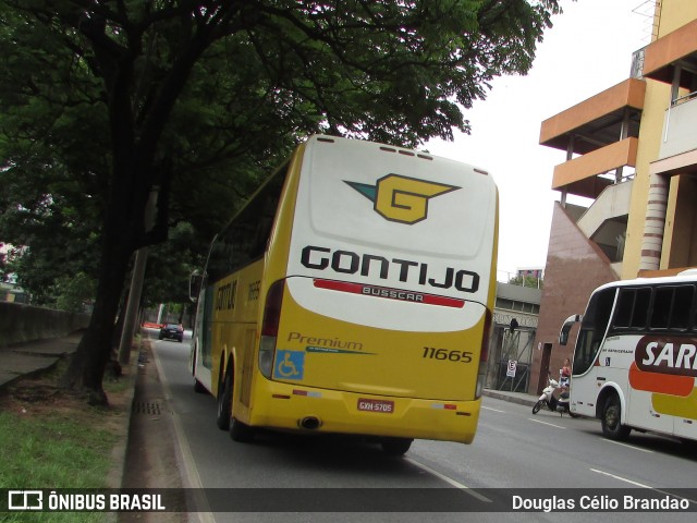 Empresa Gontijo de Transportes 11665 na cidade de Belo Horizonte, Minas Gerais, Brasil, por Douglas Célio Brandao. ID da foto: 8725601.